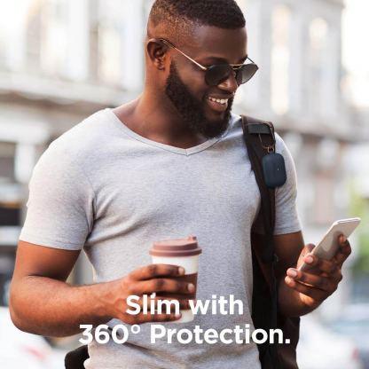 Elago Airpods Slim Hang Silicone Case - силиконов калъф с карабинер за Apple Airpods Pro (тъмносин) 5