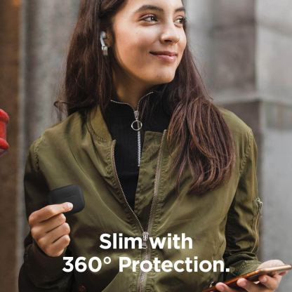 Elago Airpods Slim Basic Silicone Case - тънък силиконов калъф за Apple Airpods Pro (черен) 3