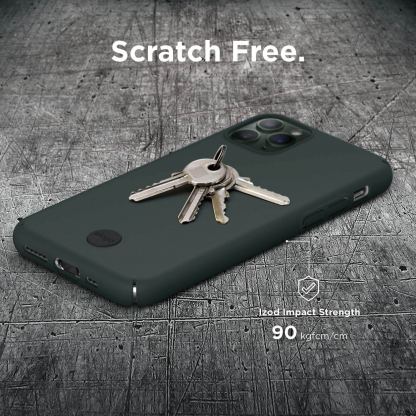 Elago Slim Fit Strap Case - качествен поликарбонатов кейс с каишка за китката за iPhone 11 Pro Max (тъмнозелен) 7