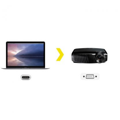 Kanex USB-C to VGA Adapter - адаптер за свързване от USB-C към VGA 2