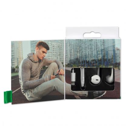 4smarts In-Ear Stereo MFI Lightning Headset Melody 2 - слушалки със сертифициран Lightning кабел, управление на звука и микрофон (бял)(bulk) 5