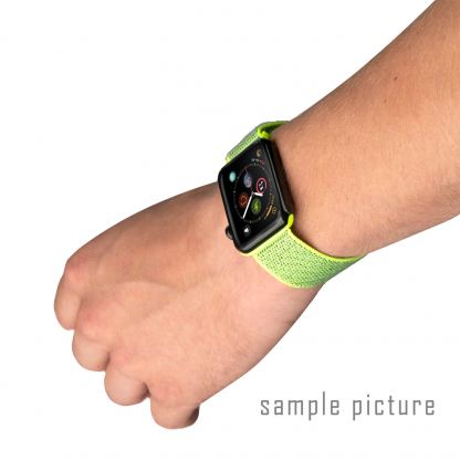 4smarts Sport Band Nylon - текстилна каишка за Apple Watch 42мм, 44мм (бял-сив) 3