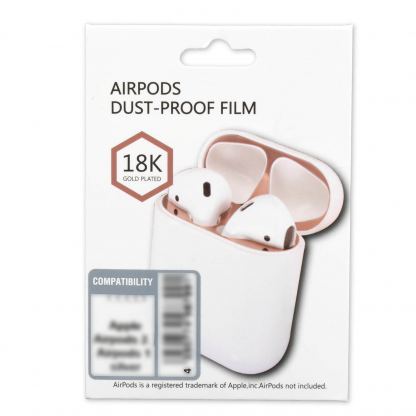 4smarts Dust Protector Foil - защитно фолио против прах за Apple Airpods и Apple Airpods 2 (red) 4