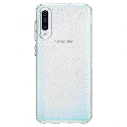 Spigen Liquid Crystal Glitter Case - тънък силиконов (TPU) калъф за Samsung Galaxy A50s, A50, A30s (прозрачен)  2