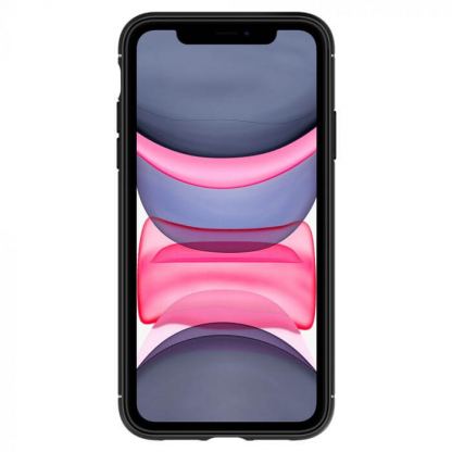 Spigen Rugged Armor Case - тънък качествен силиконов (TPU) калъф за iPhone 11 (черен) 3
