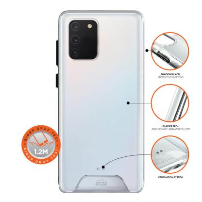 Eiger Glacier Case - удароустойчив хибриден кейс за Samsung Galaxy S10 Lite (прозрачен) 2
