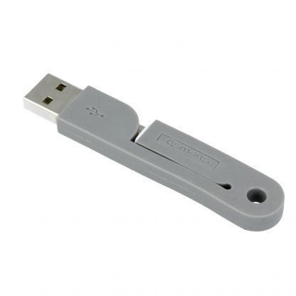 4smarts FoldLink Micro-USB Mini Cable - компактен сгъваем microUSB кабел за мобилни устройства с microUSB вход (сив) 2