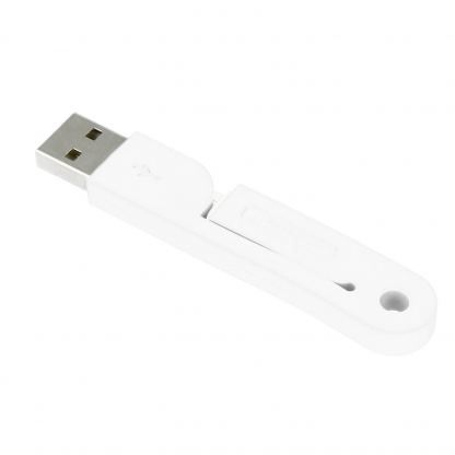 4smarts FoldLink Micro-USB Mini Cable - компактен сгъваем microUSB кабел за мобилни устройства с microUSB вход (бял) 2