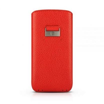 Beyzacases Retro Strap - кожен калъф (естествена кожа, ръчна изработка) за iPhone 6, iPhone 6S (червен) 2