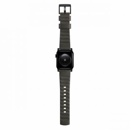 Nomad Active Strap Modern Leather - кожена (естествена кожа) каишка за Apple Watch 42мм, 44мм (кафяв-черен) 9