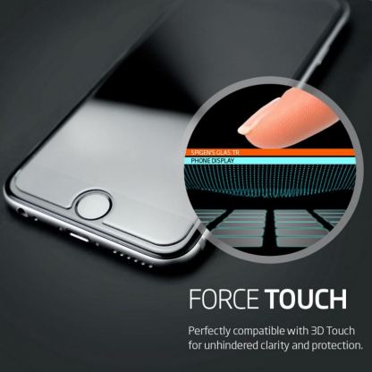 Spigen Oleophobic Coated Tempered Glass GLAS.tR SLIM 3D Touch - най-висок клас стъклено защитно покритие за дисплея на iPhone 6, iPhone 6S 3