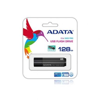 Adata S102 Pro USB 3.0 Flash Drive 128GB - ултрабърза USB 3.0 флаш памет за преносими компютри 128GB (черен) 2