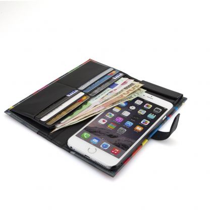 Tunewear Complete Wallet - кожен калъф и портфейл за iPhone 6, iPhone 6S (шарен) 2