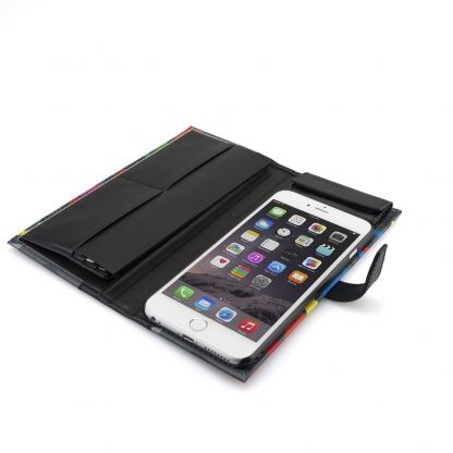 Tunewear Complete Wallet - кожен калъф и портфейл за iPhone 6, iPhone 6S (шарен) 3