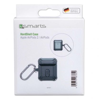 4smarts HardShell - поликарбонатов кейс с карабинер за Apple Airpods и Apple Airpods 2 (зелен) 3