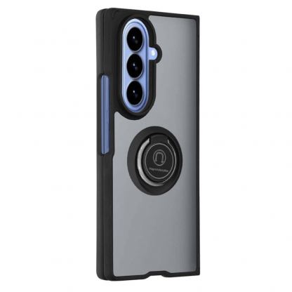 Хибриден удароустойчив кейс с пръстен против изпускане за Samsung Galaxy Z Fold8 Ultra - Techsuit Glinth Hybrid Case (черен-прозрачен) 3