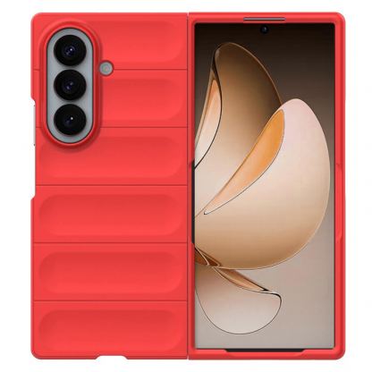 Удароустойчив поликарбонатов кейс за Samsung Galaxy Z Fold8 Ultra - Techsuit Magic Shield Hard Case (червен) 3