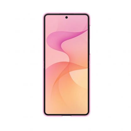 Оригинален силиконов кейс с пръстен против изпускане за Samsung Galaxy Z Flip8 - Samsung Silicone Magnet Cover Case With Ring EF-EF776CVE (розов) 5