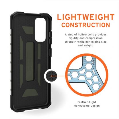 Urban Armor Gear Pathfinder - удароустойчив хибриден кейс за Samsung Galaxy S20 (зелен) 7