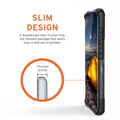 Urban Armor Gear Plasma - удароустойчив хибриден кейс за Samsung Galaxy S20 (черен-прозрачен) 2