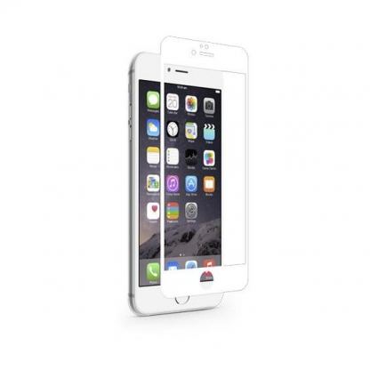 Moshi iVisor AG - обхващащо ръбовете матово защитно покритие за iPhone SE (2022), iPhone SE (2020), iPhone 8, iPhone 7, iPhone 6, iPhone 6S (бял) 4
