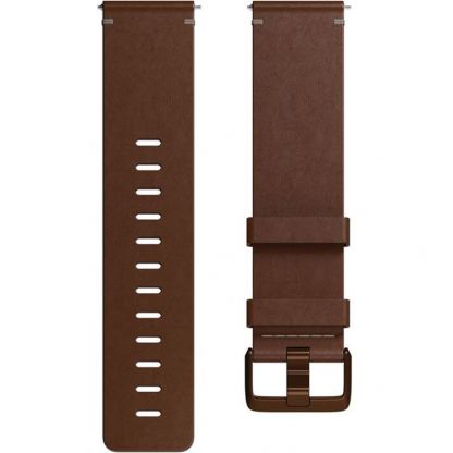 Fitbit Versa Accessory Band Leather Small - кожена (естествена кожа) каишка за Fitbit Ionic (кафяв) 