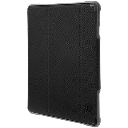 STM Dux Plus Ultra Protective Case - удароустойчив хибриден кейс с отделение за Apple Pencil за iPad Air 3 (2019), iPad Pro 10.5 (2017) (черен) 6