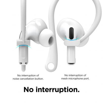 Elago AirPods Pro EarHooks - силиконови кукички за Apple AirPods Pro (бял) 5