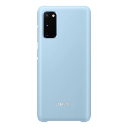 Samsung LED Cover EF-KG980CL - оригинален заден кейс, през който виждате информация от Samsung Galaxy S20 (светлосин) 2