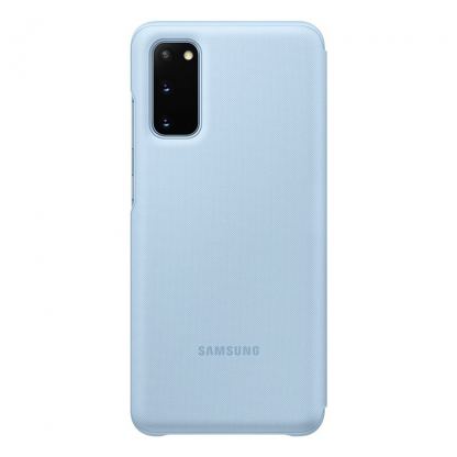 Samsung LED View Cover EF-NG980PL - оригинален калъф през който виждате информация от дисплея за Samsung Galaxy S20 (светлосин) 2