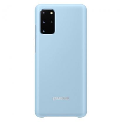Samsung LED Cover EF-KG985CL - оригинален заден кейс, през който виждате информация от Samsung Galaxy S20 Plus (светлосин) 2