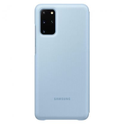 Samsung LED View Cover EF-NG985PL - оригинален калъф през който виждате информация от дисплея за Samsung Galaxy S20 Plus (светлосин) 2