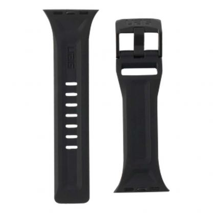 Urban Armor Gear Scout Strap - изключително здрава силиконова каишка за Apple Watch 38мм, 40мм (черен) 5