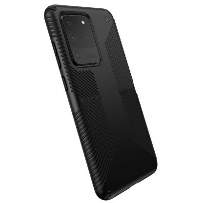 Speck Presidio Grip Case - удароустойчив хибриден кейс за Samsung Galaxy S20 Ultra (черен) 2