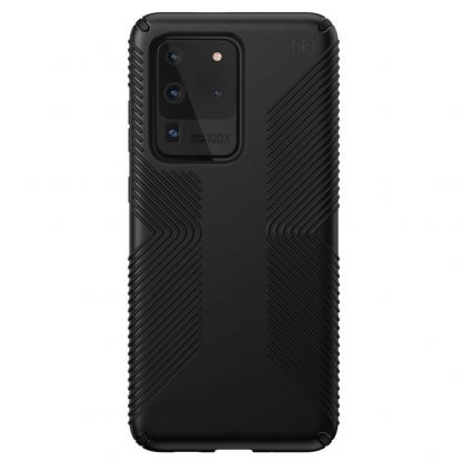 Speck Presidio Grip Case - удароустойчив хибриден кейс за Samsung Galaxy S20 Ultra (черен) 3