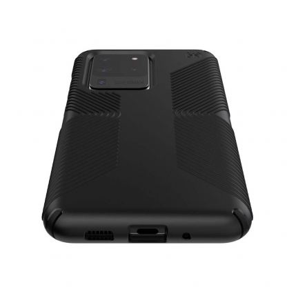 Speck Presidio Grip Case - удароустойчив хибриден кейс за Samsung Galaxy S20 Ultra (черен) 5