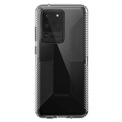 Speck Presidio Grip Case - удароустойчив хибриден кейс за Samsung Galaxy S20 Ultra (прозрачен) 3