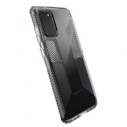 Speck Presidio Grip Case - удароустойчив хибриден кейс за Samsung Galaxy S20 Plus (прозрачен) 2