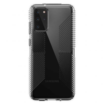 Speck Presidio Grip Case - удароустойчив хибриден кейс за Samsung Galaxy S20 Plus (прозрачен) 3