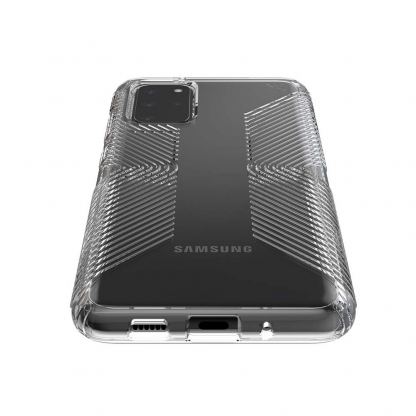 Speck Presidio Grip Case - удароустойчив хибриден кейс за Samsung Galaxy S20 Plus (прозрачен) 5