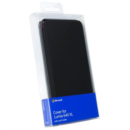 Microsoft Flip Cover CC-3090 - оригинален кожен кейс за Microsoft Lumia 640 XL (черен) 2