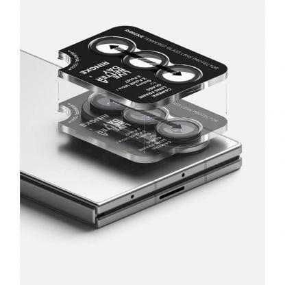 Комплект 2 броя предпазни стъклени лещи за камерата на Samsung Galaxy Z Fold8 Ultra,  Galaxy Z Fold7 - Ringke Camera Lens Glass (черен) 5