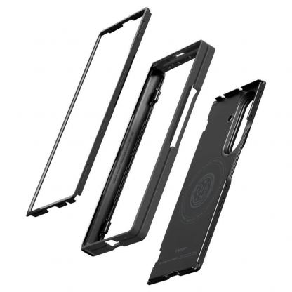 Хибриден кейс с най-висока степен на защита с Qi2 за Samsung Galaxy Z Fold8 Ultra - Spigen MagFit Qi2 Slim Armor Pro S Case (черен) 4