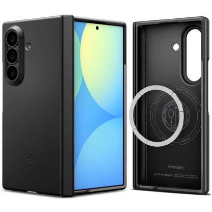 Качествен тънък матиран кейс с Qi2 за Samsung Galaxy Z Fold8 Ultra - Spigen MagFit Qi2 Air Fit Pro Case (черен) 2