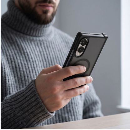 Хибриден удароустойчив кейс с MagSafe за Samsung Galaxy Z Fold7, Galaxy Z Fold8 Ultra - Tech-Protect MagMat MagSafe Case (черен-мат) 5
