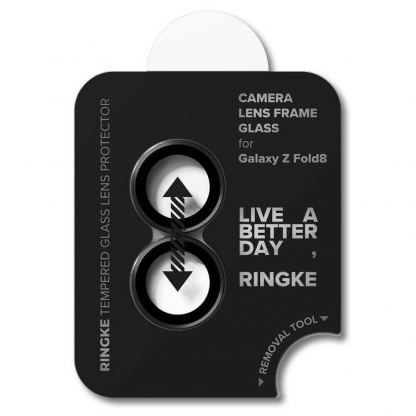 Комплект 2 броя предпазни стъклени лещи за камерата на Samsung Galaxy Z Fold8 - Ringke Camera Lens Glass (черен) 4