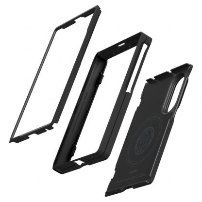 Хибриден кейс с най-висока степен на защита с Qi2 за Samsung Galaxy Z Fold8 - Spigen MagFit Qi2 Slim Armor Pro Case (черен) 4