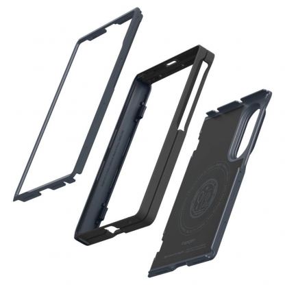 Хибриден кейс с най-висока степен на защита с Qi2 за Samsung Galaxy Z Fold8 - Spigen MagFit Qi2 Slim Armor Pro Case (metal slate) 5