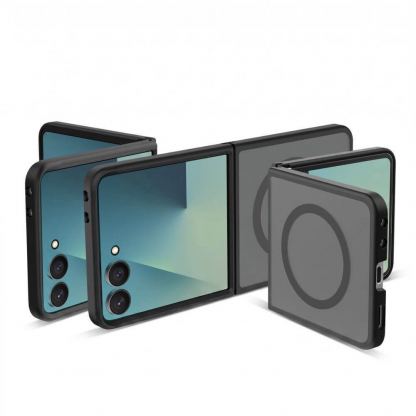 Хибриден удароустойчив кейс с MagSafe за Samsung Galaxy Z Flip8 - Tech-Protect MagMat MagSafe Case (черен-мат) 3
