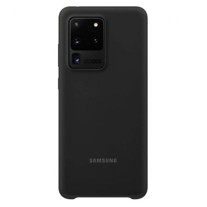 Samsung Silicone Cover Case EF-PG988TB - оригинален силиконов кейс за Samsung Galaxy S20 Ultra (черен)